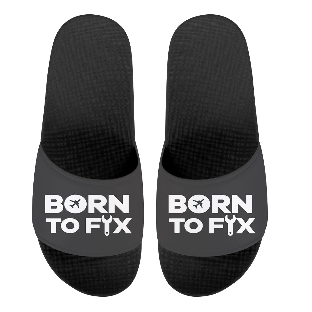 Born To Fix Airplanes Designed Sport Slippers