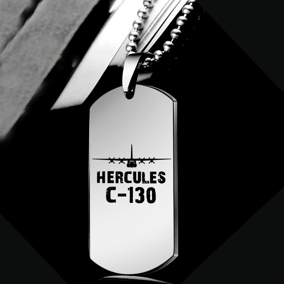 Hercules C-130 & Plane Designed Metal Necklaces