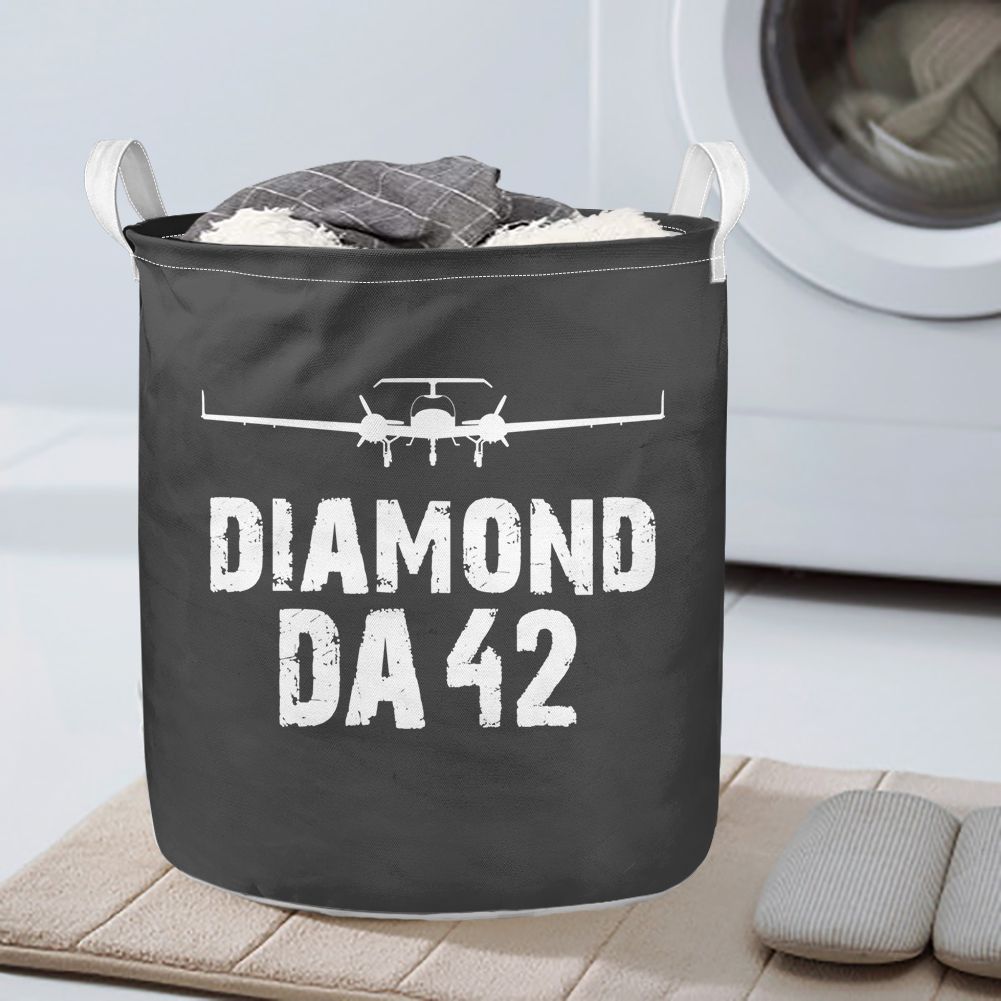 Diamond DA42 & Plane Designed Laundry Baskets