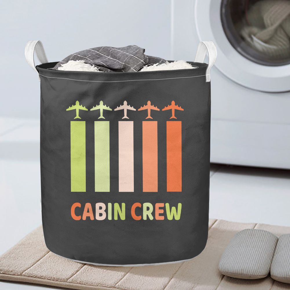 Colourful Cabin Crew Designed Laundry Baskets