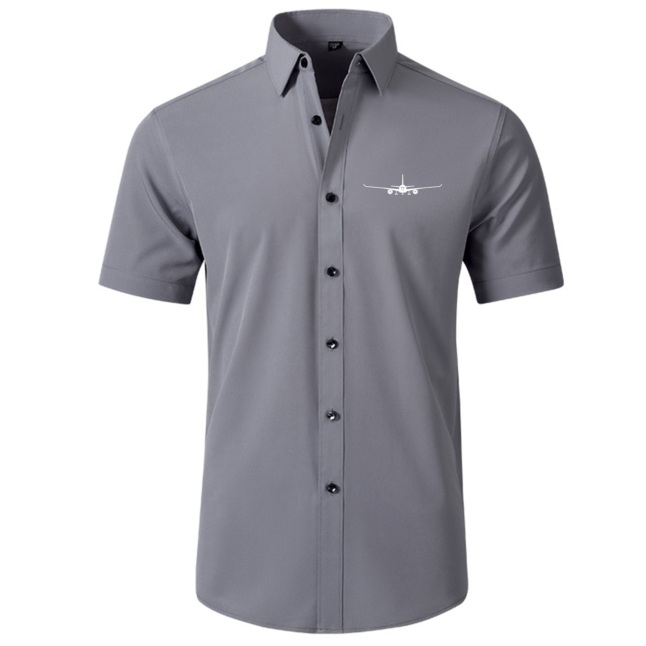 Airbus A350 Silhouette Designed Short Sleeve Shirts