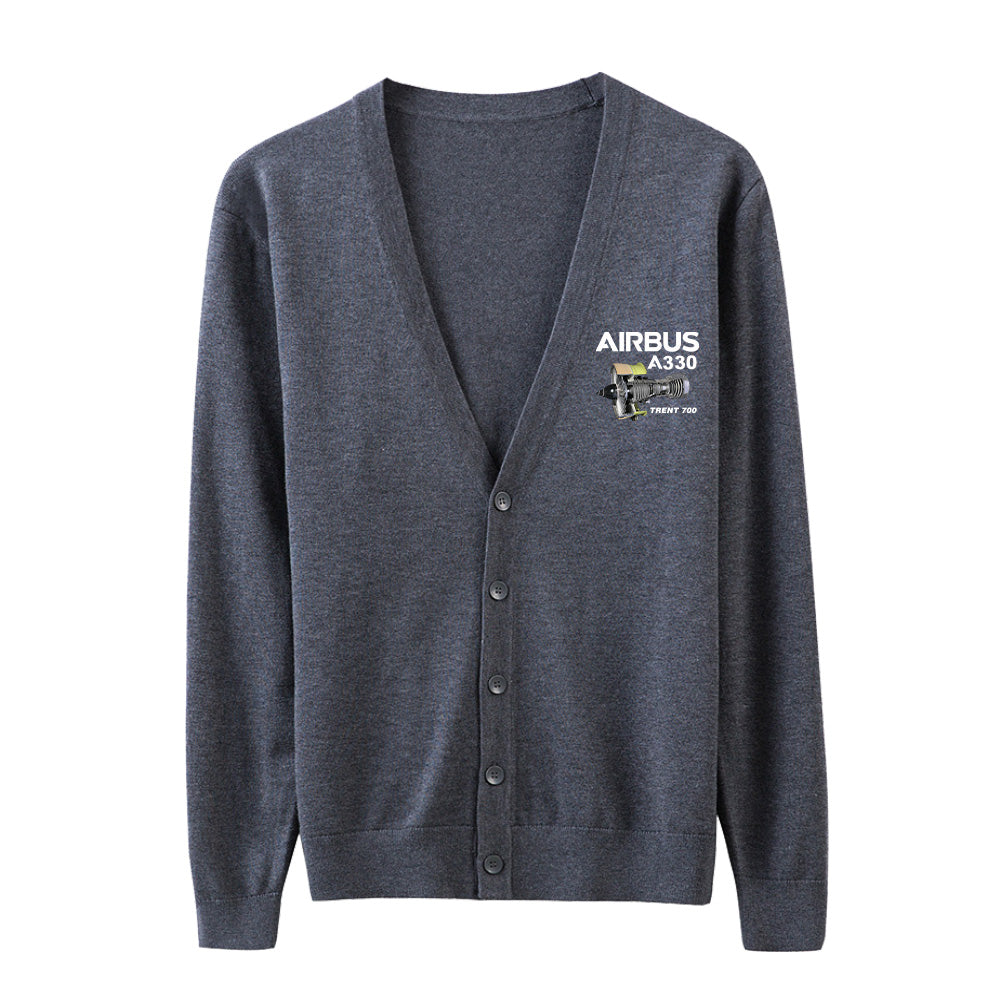 Airbus A330 & Trent 700 Engine Designed Cardigan Sweaters