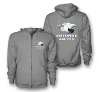 Thumbnail for Antonov AN-225 (23) Designed Zipped Hoodies
