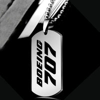Thumbnail for Boeing 707 & Text Designed Metal Necklaces