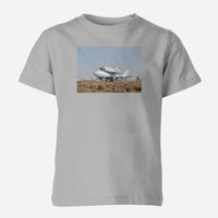 Thumbnail for Boeing 747 Carrying Nasa's Space Shuttle Designed Children T-Shirts