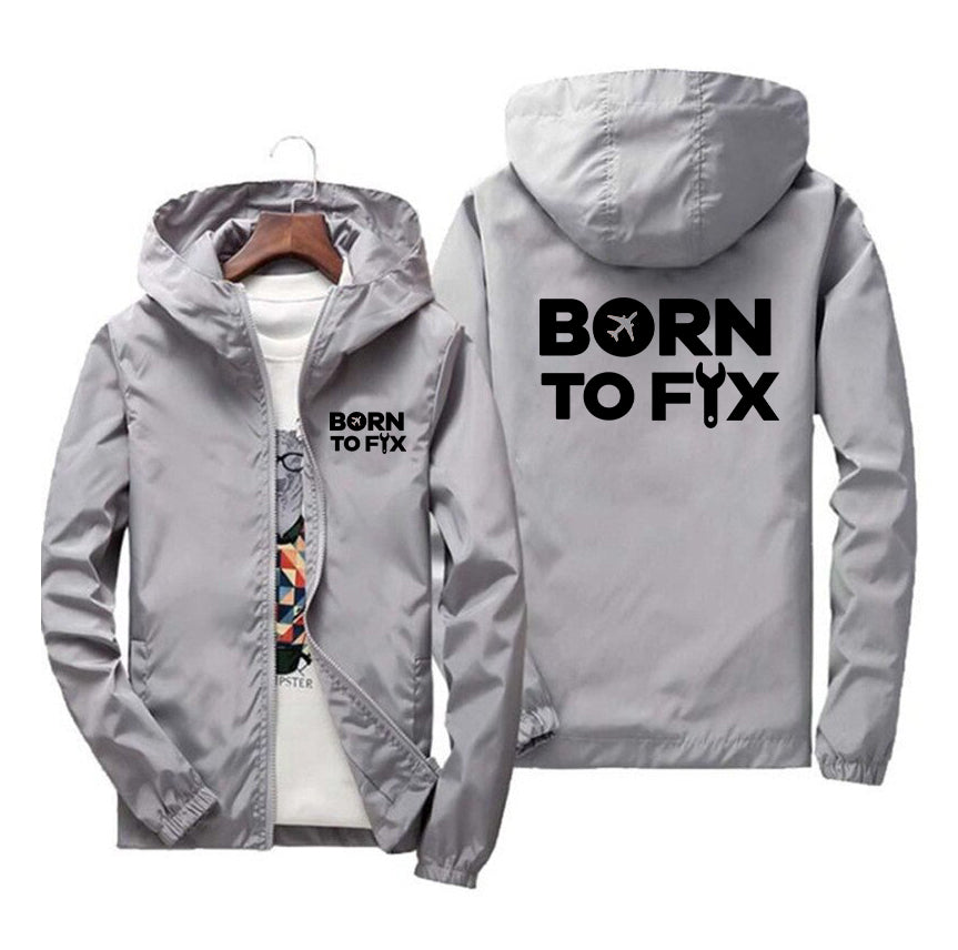 Born To Fix Airplanes Designed Thin Windbreaker Jackets