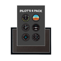 Thumbnail for Pilot's 6 Pack Designed Magnets