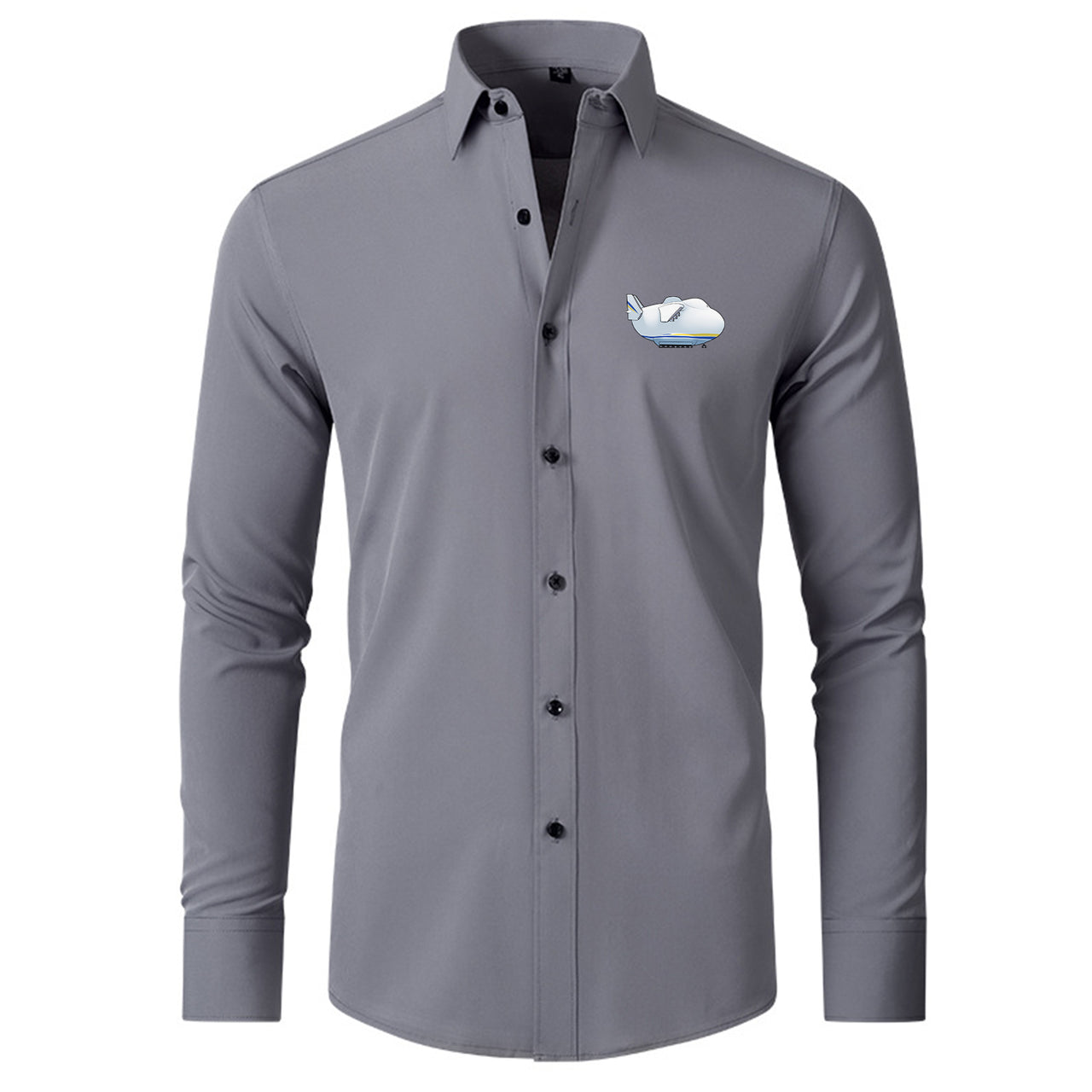 Antonov 225 Side Profile Designed Long Sleeve Shirts