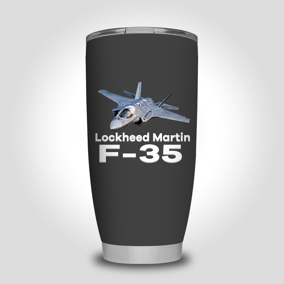 The Lockheed Martin F35 Designed Tumbler Travel Mugs