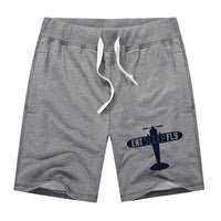 Thumbnail for Eat Sleep Fly & Propeller Designed Cotton Shorts