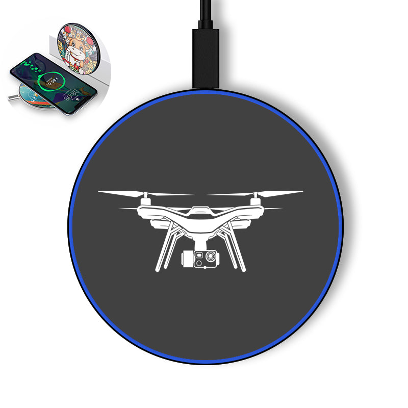 Drone Silhouette Designed Wireless Chargers
