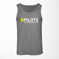 Thumbnail for Pilots They Know How To Fly Designed Tank Tops