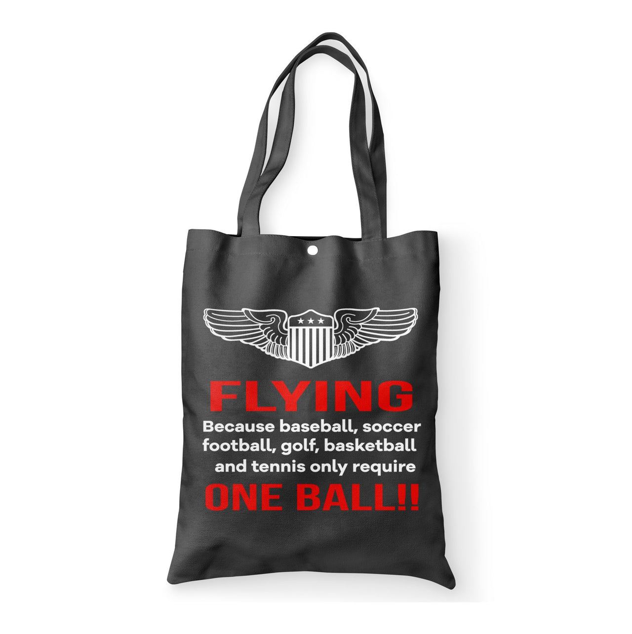 Flying One Ball Designed Tote Bags