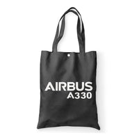 Thumbnail for Airbus A330 & Text Designed Tote Bags