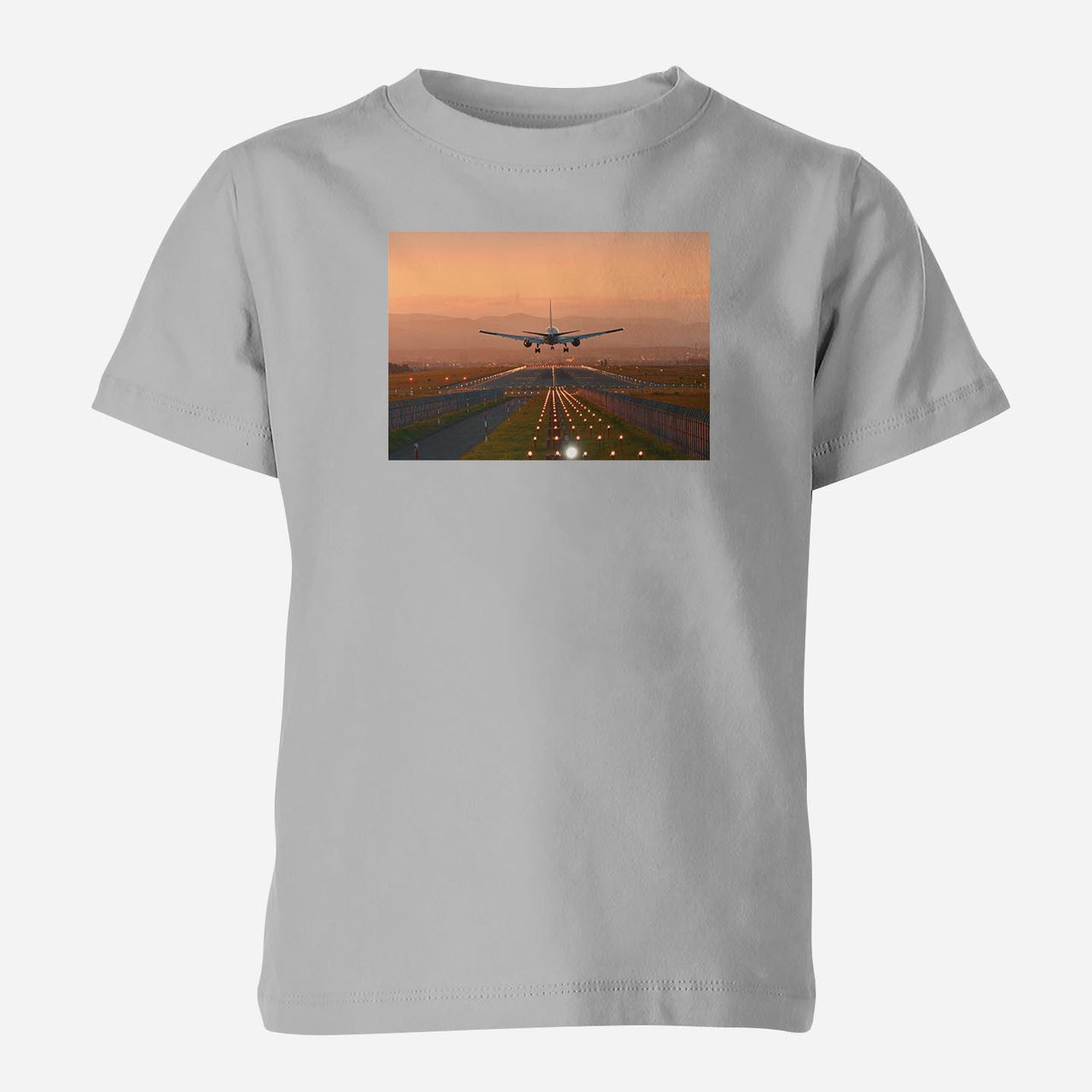 Super Cool Landing During Sunset Designed Children T-Shirts