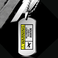 Thumbnail for Warning May Constantly Talk About Aviation Designed Metal Necklaces