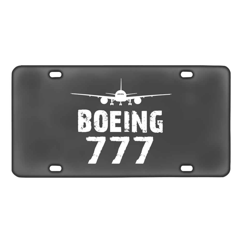 Boeing 777 & Plane Designed Metal (License) Plates
