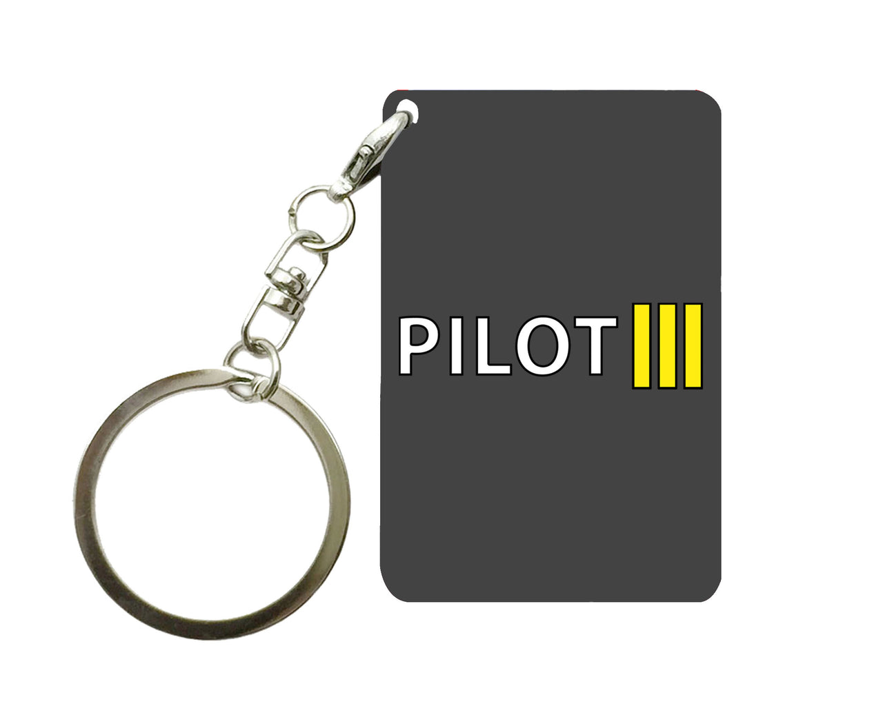 Pilot & Stripes (3 Lines) Designed Key Chains