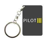 Thumbnail for Pilot & Stripes (3 Lines) Designed Key Chains