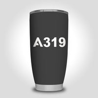 Thumbnail for A319 Flat Text Designed Tumbler Travel Mugs