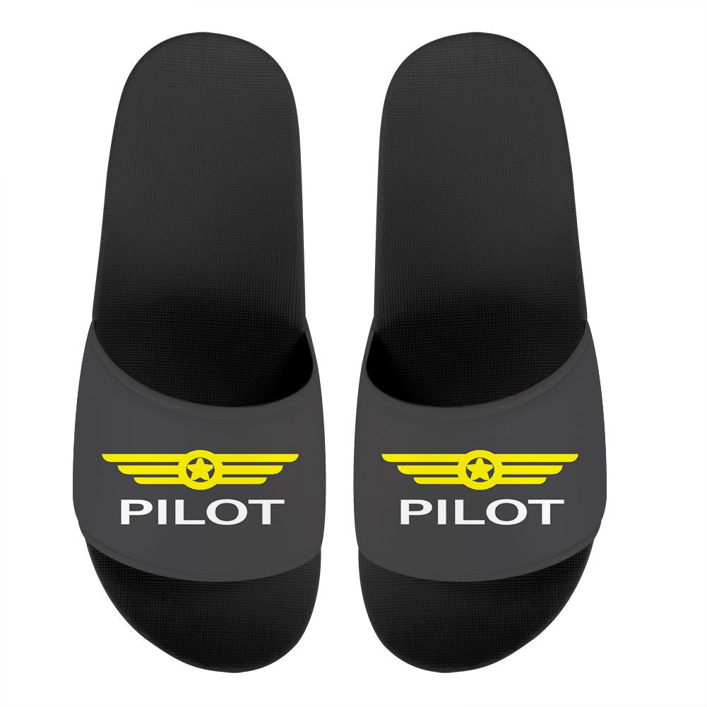 Pilot & Badge Designed Sport Slippers
