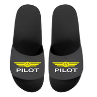 Thumbnail for Pilot & Badge Designed Sport Slippers