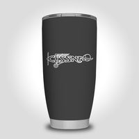 Thumbnail for Special Cessna Text Designed Tumbler Travel Mugs