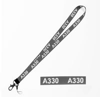 Thumbnail for A330 Flat Text Designed Lanyard & ID Holders