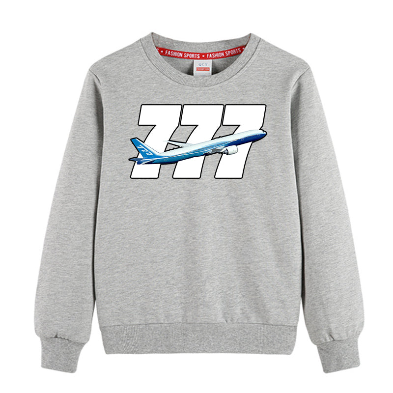 Super Boeing 777 Designed "CHILDREN" Sweatshirts