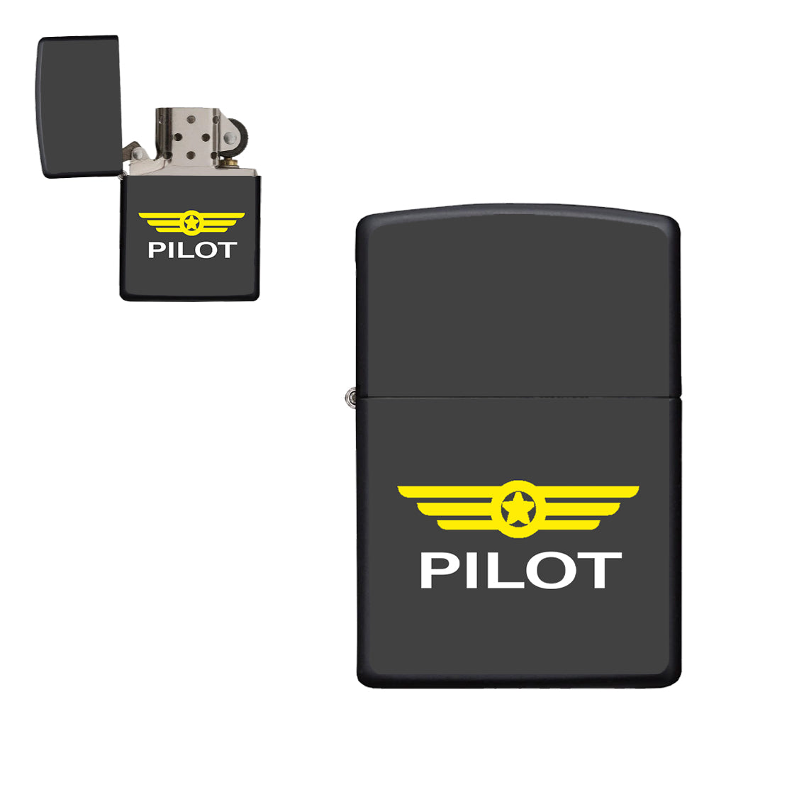 Pilot & Badge Designed Metal Lighters