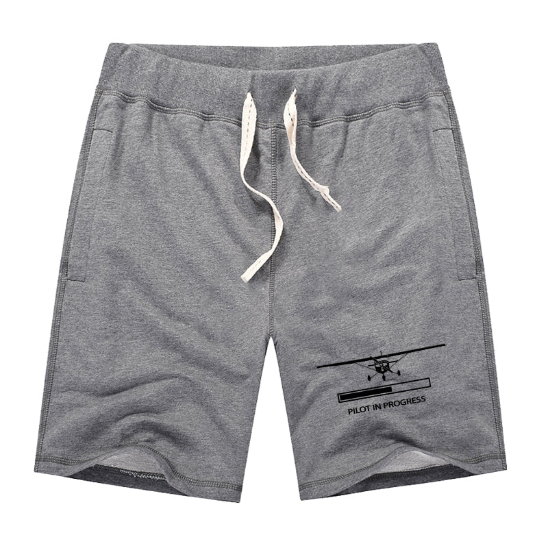 Pilot In Progress (Cessna) Designed Cotton Shorts