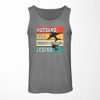 Thumbnail for Husband & Dad & Aircraft Mechanic & Legend Designed Tank Tops