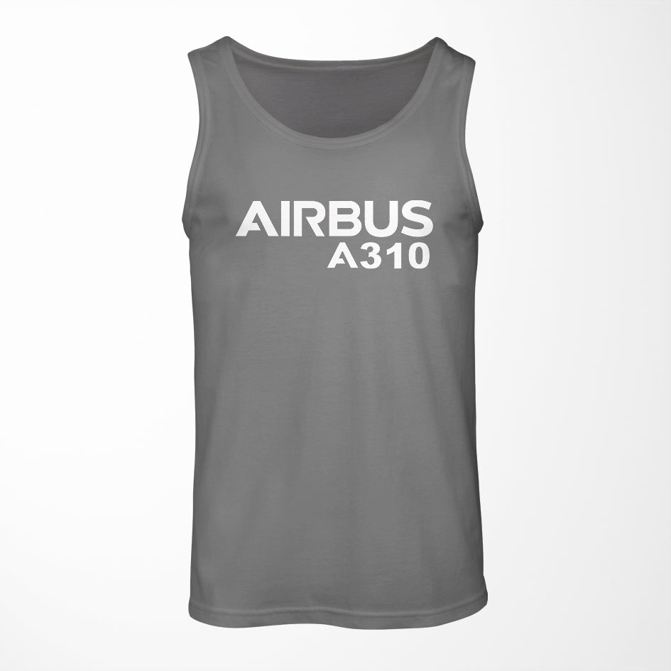 Airbus A310 & Text Designed Tank Tops