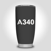 Thumbnail for A340 Flat Text Designed Tumbler Travel Mugs