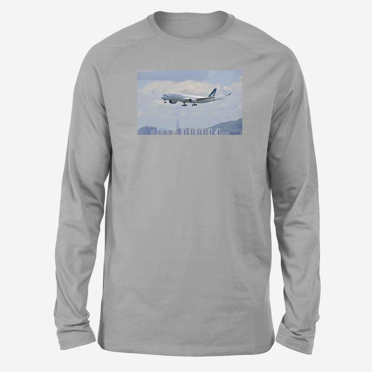 Cathay Pacific Airbus A350 Designed Long-Sleeve T-Shirts