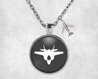 Thumbnail for Fighter Jet 35 Silhouette Designed Necklaces