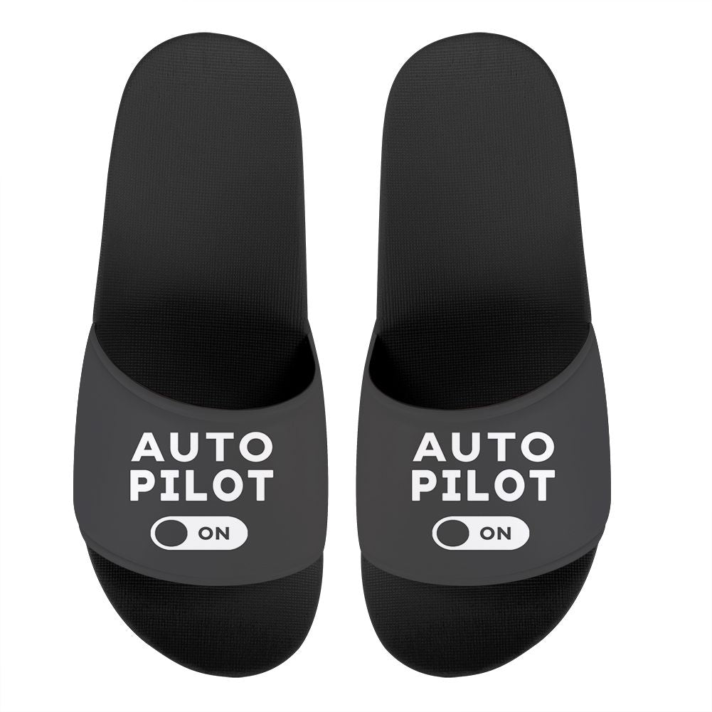 Auto Pilot ON Designed Sport Slippers