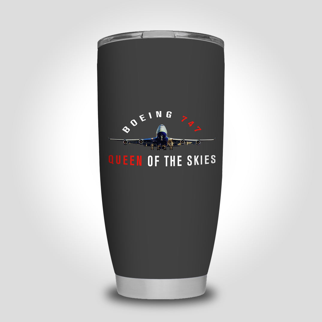 Boeing 747 Queen of the Skies Designed Tumbler Travel Mugs