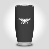 Thumbnail for Drone Silhouette Designed Tumbler Travel Mugs