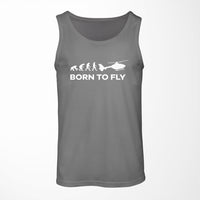 Thumbnail for Born To Fly Helicopter Designed Tank Tops