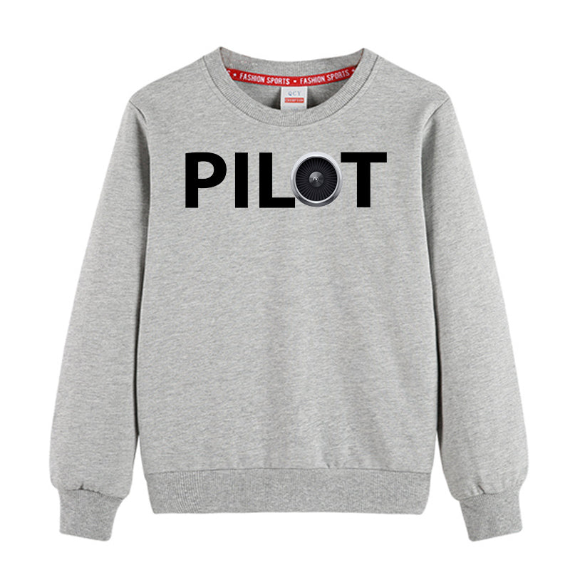 Pilot & Jet Engine Designed "CHILDREN" Sweatshirts
