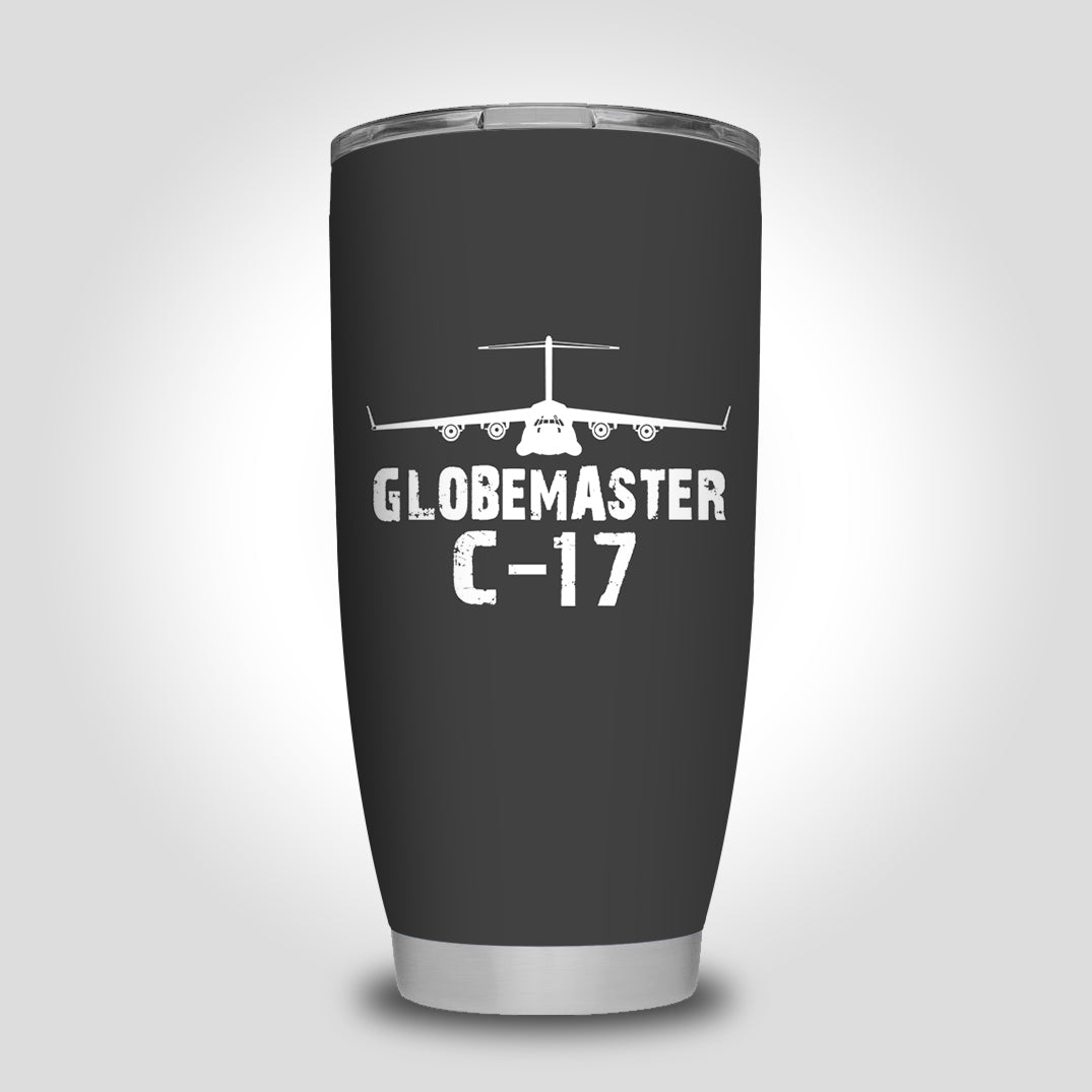 GlobeMaster C-17 & Plane Designed Tumbler Travel Mugs