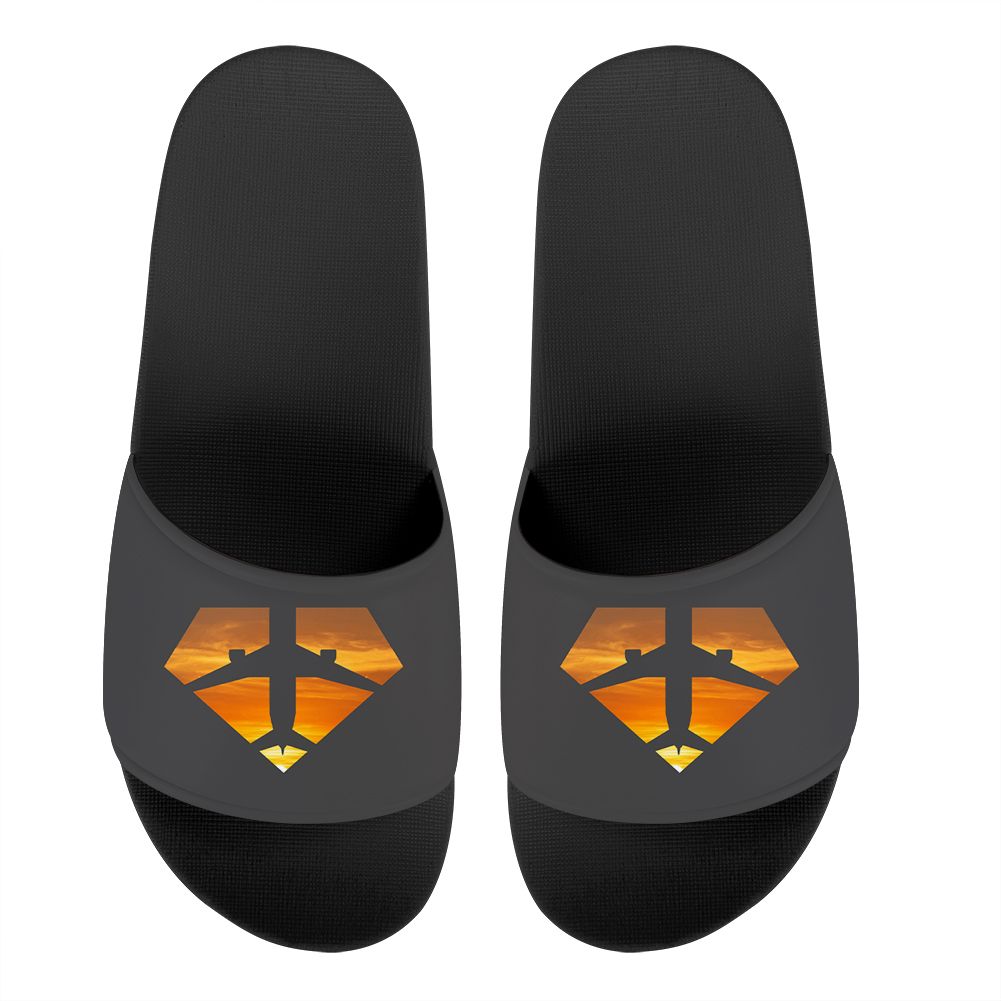 Supermen of The Skies (Sunset) Designed Sport Slippers