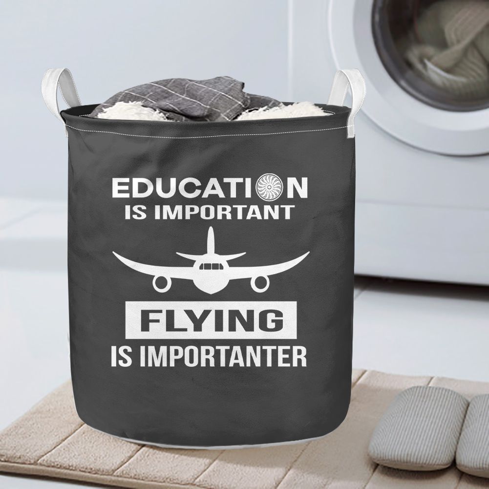Flying is Importanter Designed Laundry Baskets