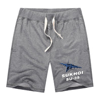 Thumbnail for The Sukhoi SU-35 Designed Cotton Shorts