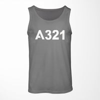 Thumbnail for A321 Flat Text Designed Tank Tops