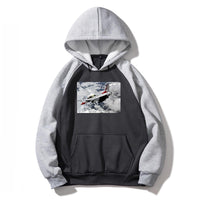 Thumbnail for US Air Force Show Fighter Jet 16 Designed Colourful Hoodies