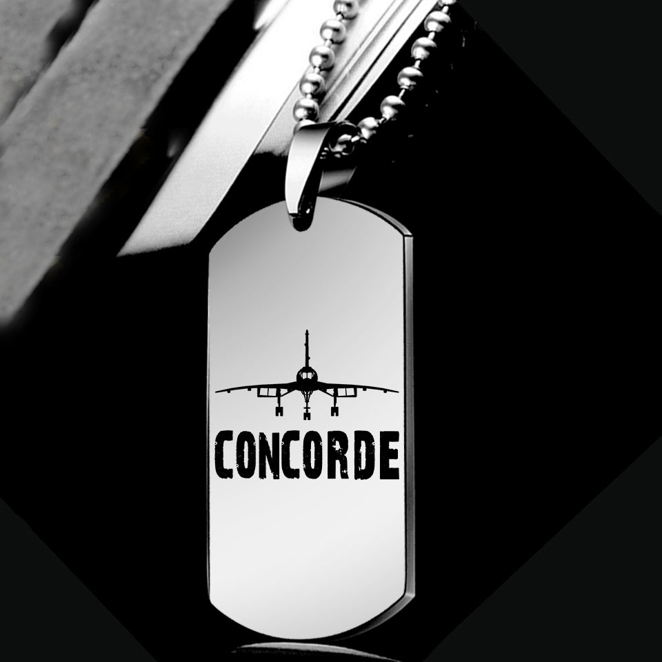 Concorde & Plane Designed Metal Necklaces