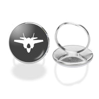 Thumbnail for Fighter Jet 35 Silhouette Designed Rings