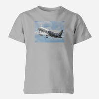 Thumbnail for Departing Airbus A350 (Original Livery) Designed Children T-Shirts